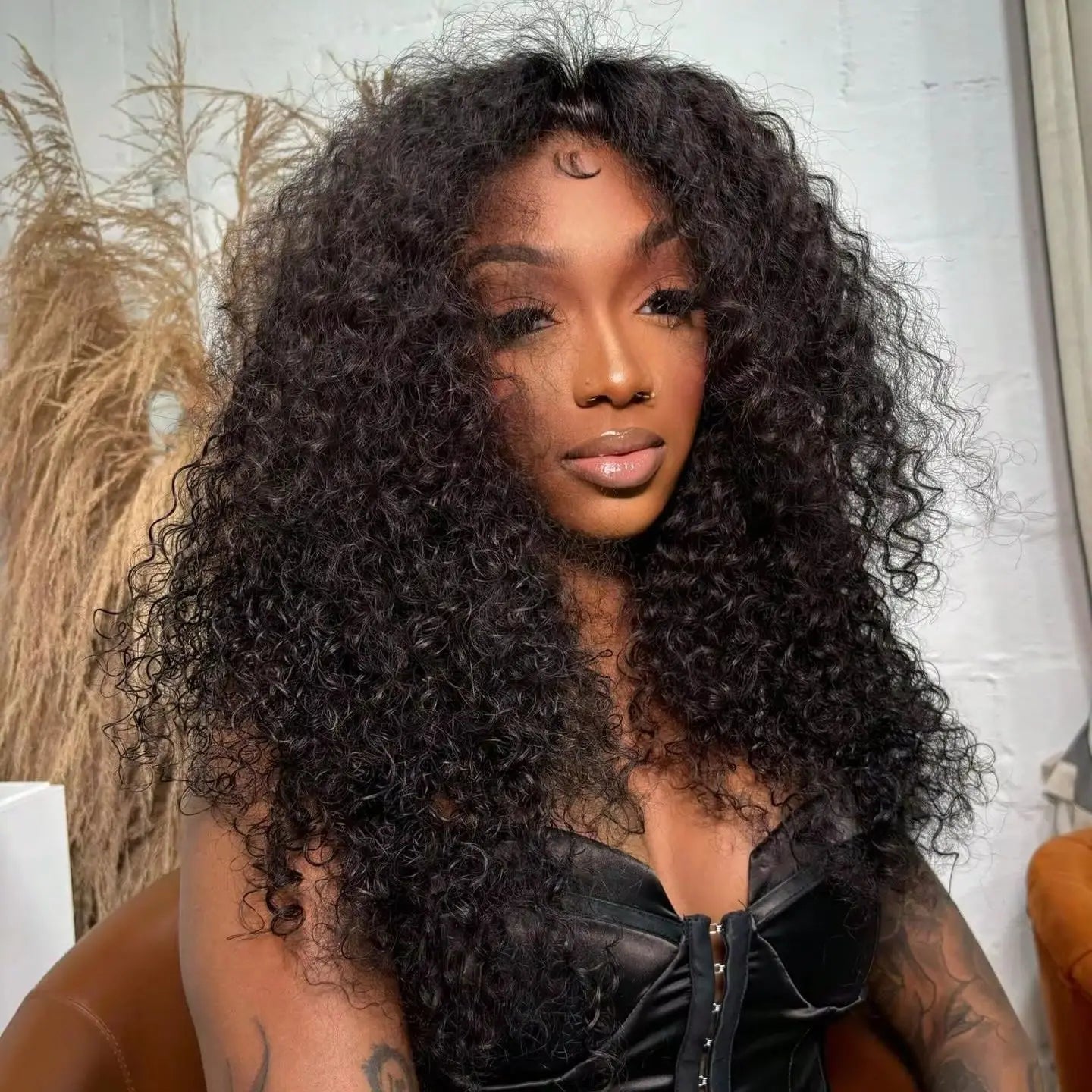30 Inch 13x4 Kinky Curly Lace Front Wigs Human Hair Pre Plucked 13x6 Transparent Lace Jerry Curly Wig For Women With Baby Hair