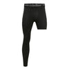 Men Compression Pants Base Layer Exercise Trousers Running Tight Sport Cropped One Leg Leggings Basketball Football Yoga Fitness