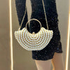 Luxuriöses Design Glitzernde Bankett-Clutch-Tasche Mode Perlmutt-Einlage Hochzeitshandtasche Damen Umhängetasche mit Kette Neue Clutch-Geldbörse