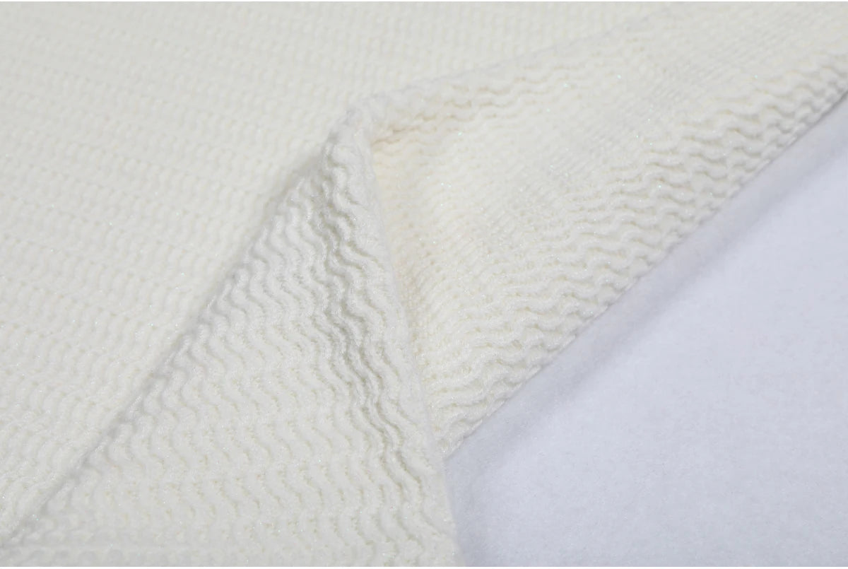 High Quality New Fashionable Elastic Knitted V-neck Luxurious Exquisite Nail Bead Piece Cardigan Slim Fit Short Skirt Women Set