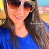 New fashion square frame sunglasses for women luxury sunglasses UV protection large frame all-match glasses(DS-8052-1)