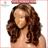 Loose Wave Chocolate Brown Short Bob Wigs 250% Density 13x4 HD Lace Front Wig 100% Human Hair Body Wave Bob Wigs For Women