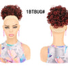 Synthetic Afro Puff Drawstring Ponytail Hair Bun 10 Inch Short Afro Kinkys Curly Afro Bun Extension Hairpieces Large Size