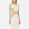 Slim fit party bandage suit elegant set long sleeved dress slim fit fashionable clothing set spring club outfit