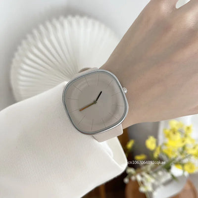 Luxus Damen-Uhren Minimalismus Quadratisches Zifferblatt Lederarmband Damenuhr Neue Quarzuhr für Paar Armbanduhren Montre Femme Reloj