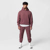 Men's Thick Cotton Training Sets Hoodie Casual Sports Pullover Hooded 2-piece Top with Pants Sweatshirts Gym Running Tracksuits