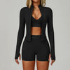 SWELTERING 2/3PCS Seamless Yoga Set Gym Clothes Sportswear Fitness Suits Women Workout Bra Crop Top Long Sleeve Sports Suits