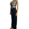 Damen Sommer Trägerloser Jumpsuit Sexy Einteiler Outfits Cut Out Taille Party Jumpsuit Kleidung Damen Langer Rückenfreier Overall