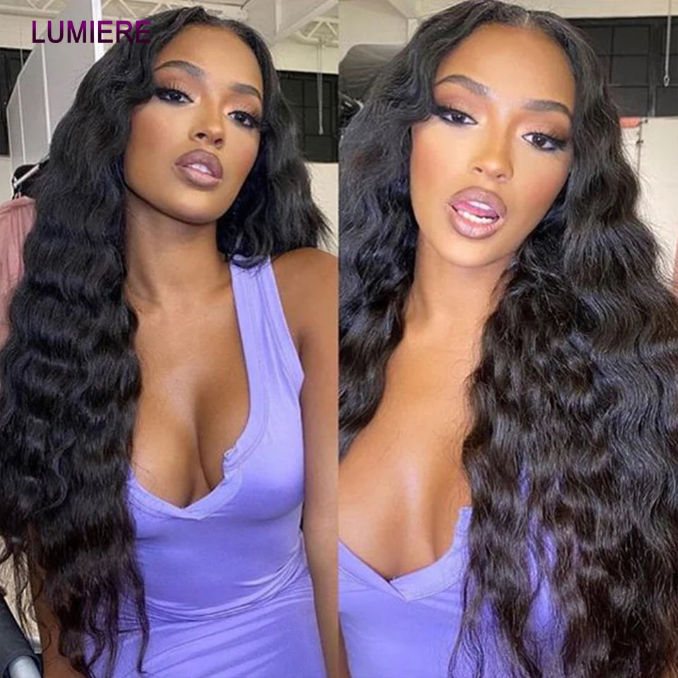 15A Loose Deep Wave Bundle With HD Closure 4X4 5x5 6x6 100% Virgin Brazilian Hair Weave Bundles 3/4 Bundle Deal  8-40" Wholeasle