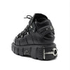 2024 NEW Punk Style Women Shoes Lace-up heel height 6CM Platform Shoes Woman Gothic Ankle Rock Boots Metal Decor Woman Sneakers