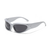 Designer y2k UV400 Mirrored Sunglasses Women White Sun Glasses Men Hispter Sport Driving Cycling Ladies Shades 2023 gafas de sol