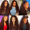 Chocolate Brown Curly Human Hair Wigs 13x4 13x6 Deep Wave Lace Frontal Wigs For Women Pre Plucked 100% Brazilian Human Hair Wig