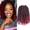 Pre-twisted Passion Twist Crochet Hair for Black Women Crochet Braids Pre-looped Synthetic Braiding Hair Extensions