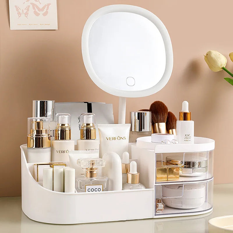 Schubladen-Kosmetikaufbewahrungsbox, Desktop-Kommode für Hautpflegeprodukte, Bürobedarf Lippenstift Make-up Box Schlafzimmer Zuhause