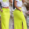 2025 Summer Two Piece Sets Women Outifit Fashion Print Colorblock O-Neck Short Sleeve Crop Top & Casual Striped Pocket Skirt Set