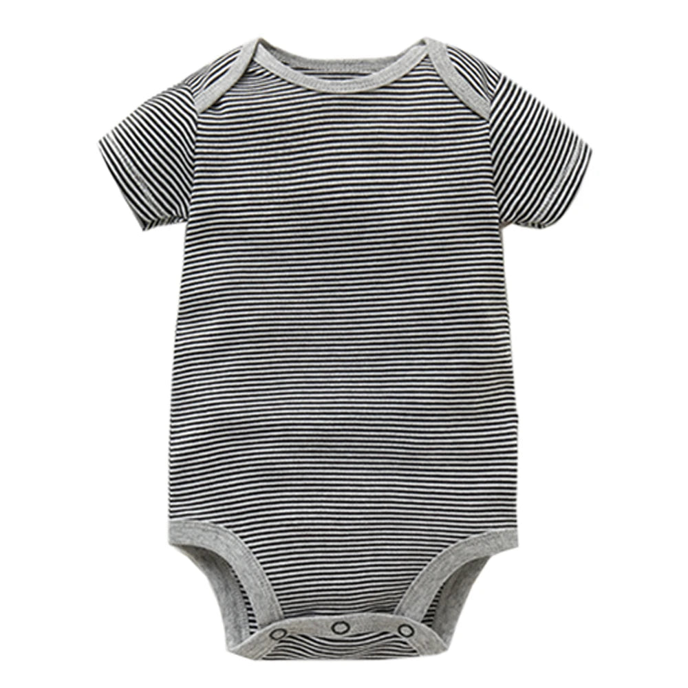 5PCS/Lot Baby Boys Girls Bodysuits 100% Cotton Short Sleeves Kids Clothes 6-24 Month Newborn Baby Clothing Bebe Jumpsuit