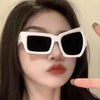 Fashion Irregular Square Sunglasses Funny Party Asymmetrical Sun Glasses Men Brand Designer Personality Black Sunglasses