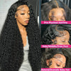 250 Density 360 Full Lace Wig Human Hair Pre Plucked Deep Curly Lace Front Human Hair Wig Curly HD Transparent Lace frontal Wig