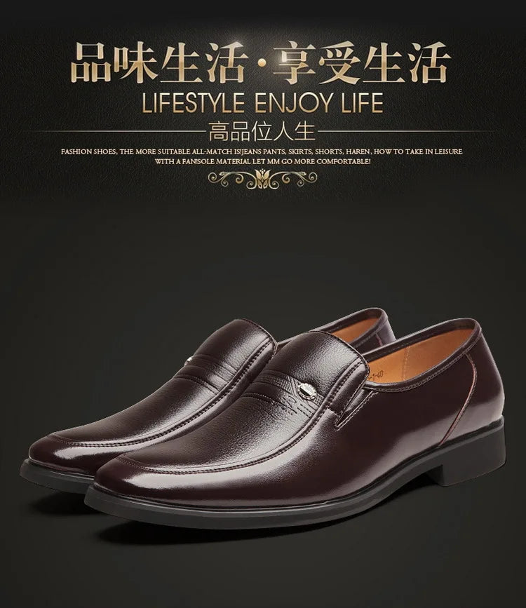 Leder Herren Business Schuhe Luxusmarke 2022 Herren Loafer Elegant Mokassins Atmungsaktiv Slip-on Schwarze Fahrerschuhe Übergröße 38-44