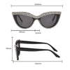 Blumen Katzenaugen Retro Strass Sonnenbrille für Damen Elegant Fashion Herren Trend Designer Outdoor Party Sonnenbrillen Eyewear