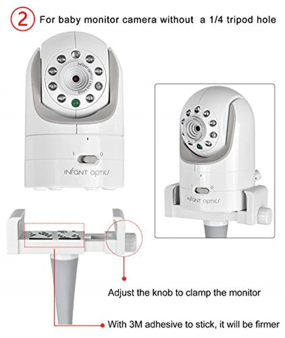 Universal Baby Monitor Bed Bracket Multifunction Camera Holder 1/4 Screw Flexible Clip Hose Camera Mount Cam Adjustable Long Arm