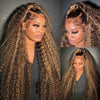 4/27 Highlight Wig Human Hair Deep Wave Hd Lace Wigs 36 Inch Curly Glueless Wigs Human Hair Colored Women Wigs On Clearance Sale