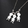 Couple Friend Personalized Necklace Custom Chain Name Mother Father Family Gift For Women Men Stainless Steel Pendant Jewelry