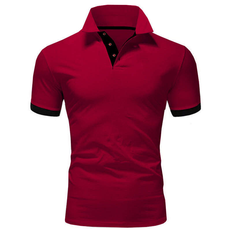 Men's Short Sleeve Polo Shirts Casual Slim Fit Basic Designed Shirts Quick-drying Anti-wrinkle Tops
