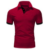 Men's Short Sleeve Polo Shirts Casual Slim Fit Basic Designed Shirts Quick-drying Anti-wrinkle Tops