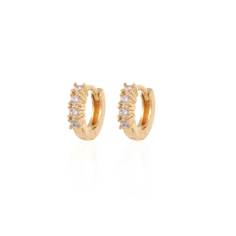 CRMYA Gold Silber gefüllt 16mm 14mm 12mm Blumen baumelnde Ohrringe Zirkonia Creolen für Damen Mädchen Schmuck Großhandel