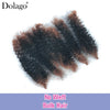 Menschliches Flechthaar Afro Kinky Lockiges Haar Haarverlängerungen Microlocs Lose Haare zum Flechten Ombré-Farbe Braun Crochet Braids 4C