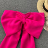 Women Hotsweet Sleeveless Sexy Zipper Chic Three-dimensional Butterfly Bow Slim Strapless Tank Top High Street Autumn Clothing