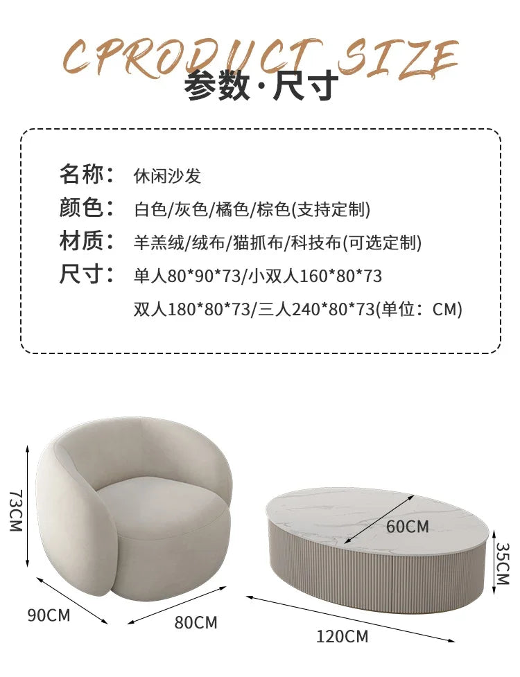 Nordic Luxus Wohnzimmer Sofas Minimalistische Couch Faule Designer Deko Sofas Garten Entspannendes Sillon Cama Lounge Suite Möbel
