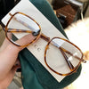 Ultraleichte Blaulichtfilter-Brille für Mädchen, Retro-Grüner Rahmen, schlichte Brille, Blaulichtfilter, transparente Brille für Damen