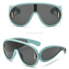 New Fashion Personality Hip Hop Cool Cyberpunk Sunglasses with Large Frame UV400 Anti UV Eyeglasses Oculos De Sol Feminino