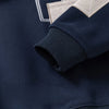 Spring Children Clothes Sweatshirt for Boys Denim Collar Fleece Pullover with Patch Pocket Casual Kids Top Long Sleeve T-shirt