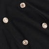 NewAsia Off-Shoulder Blazer-Kleid Zweireihig Rutschfest Rückenfrei Gerafft Tief Ausgeschnitten Reißverschluss Bodycon Robe Elegante Clubkleider