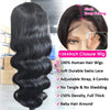 Transparent 13x4 13x6 Body Wave Lace Front Wig Human Hair PrePlucked Brazilian Human Hair Lace Frontal Wigs For Women Bling Hair