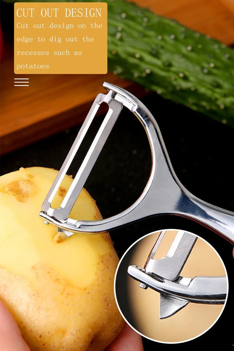 1/2 PCS Stainless Steel Multifunctional Vegetable Peeler and Shredder Shredder Potato Carrot Grater Kitchen Tools Gadgets Gadget
