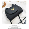 Summer Sailor Moon Ladies Handbag Black Luna Cat Shape Chain Shoulder Bag PU Leather Women Messenger Crossbody Small Bag Purses
