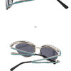 XJiea 2024 Designer Strass-Sonnenbrille für Damen Luxusmarken-Mode-Steampunk-Herrenbrille Party-Strand-Schatten-Accessoire