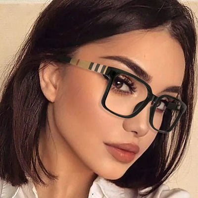 TR90 Retro Quadratische Anti-Blaulicht Brillenfassungen für Herren Damen Mode Korrektionsbrillen Büro Computerbrillen