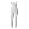 Black White Red Streetwear Tunics High Waist Overalls New Women Backless One Piece Jumpsuits Sexy Sleeveless Strapless Playsuits