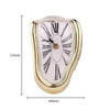 Surrealistische schmelzende Uhr geräuschlose schmelzende Wanduhr Salvador Dalí Stil dekorative Heim-Uhr Büro-Regal Tischgeschenk