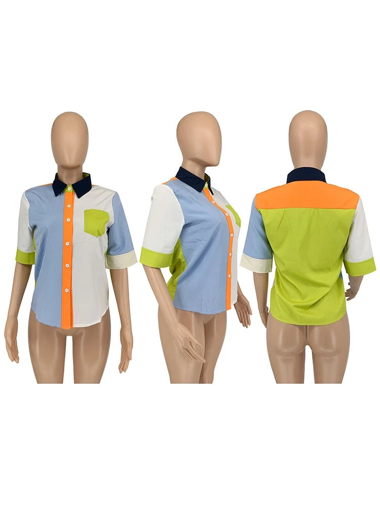 2022 Summer Women Blouses Half Sleeve Spring Blouse Woman Blouse Shirt Office Elegant Work Shirt Top Blusas Mujer De Moda