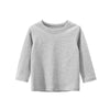 2025 Spring Autumn 2-10 Years Children'S Candy Color Sweet Long Sleeve High Neck Unisex Kids Girl Boy Basic Turtleneck T-Shirt