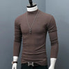 Long Sleeve T-shirt Thermal Underwear Tops Men Winter Clothes Thermal Shirt Autumn Men's Winter Tights High Neck Thin Slim Fit
