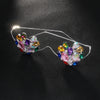 Colorful Crystal Heart Eyeglasses Frames No Lenses Face Accessories Fashion Design Rhinestone Sunglasses Glasses Party for Women