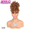Synthetic Afro Puff Drawstring Ponytail Hair Bun 10 Inch Short Afro Kinkys Curly Afro Bun Extension Hairpieces Large Size