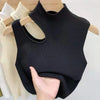 Women Knitted Tank Top Summer Fall Slim Sweater Short Sleeveless Solid Summer Sweaters Hollow Out Pullovers 2026
